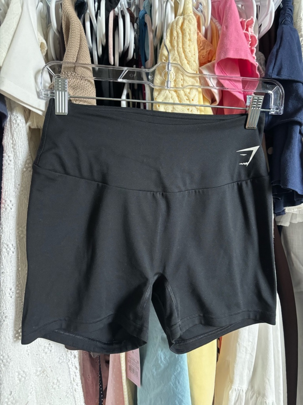Gymshark Black High-Waist Bike Shorts